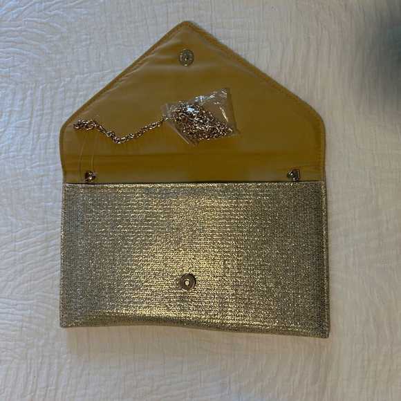 Gold Metallic Clutch / Evening Bag - Picture 4 of 4